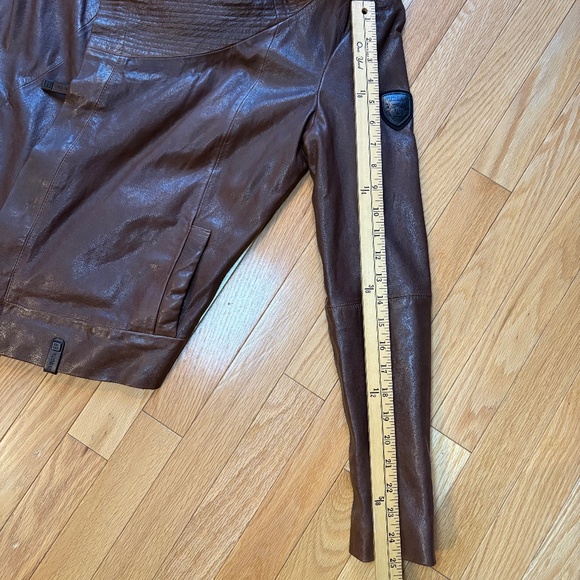 Rudsak Leather Jacket, Brown, Size Small - Picture 14 of 15